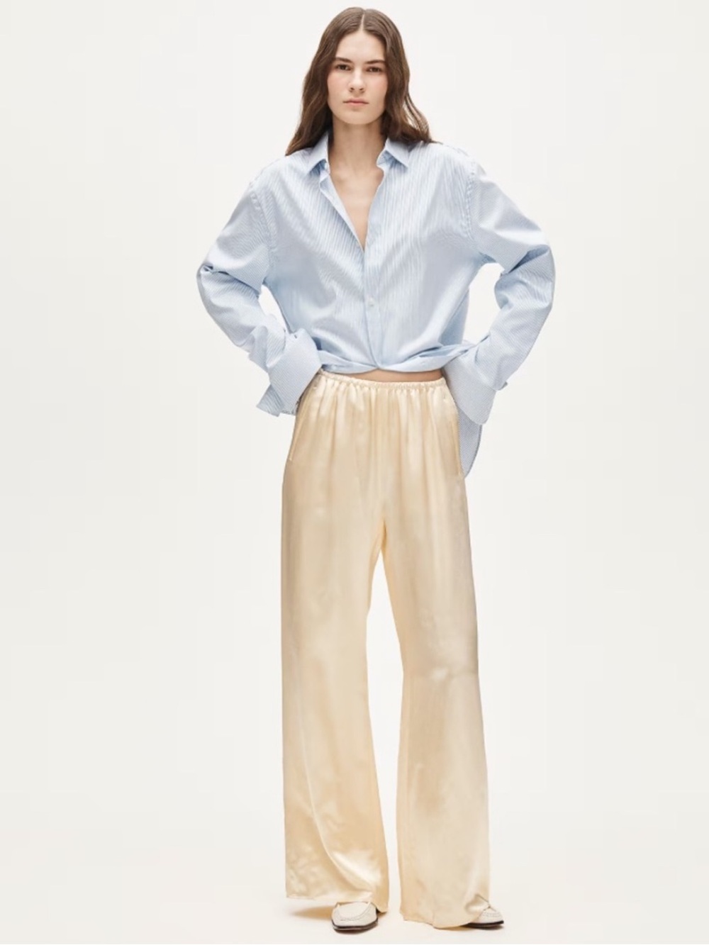 NWT J. Crew Cosmo pant in luster charmeuse yellow Size MP petite